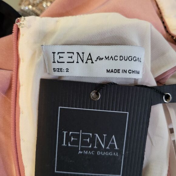 Mac Duggal EMBELLISHED NECK TRUMPET GOWN NWT size 2 Rose Pink (49093) - Picture 7 of 7